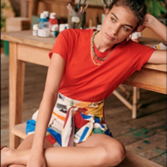 SOLD Sezane x C. Kero Abstract Shorts - Picture 2 of 7